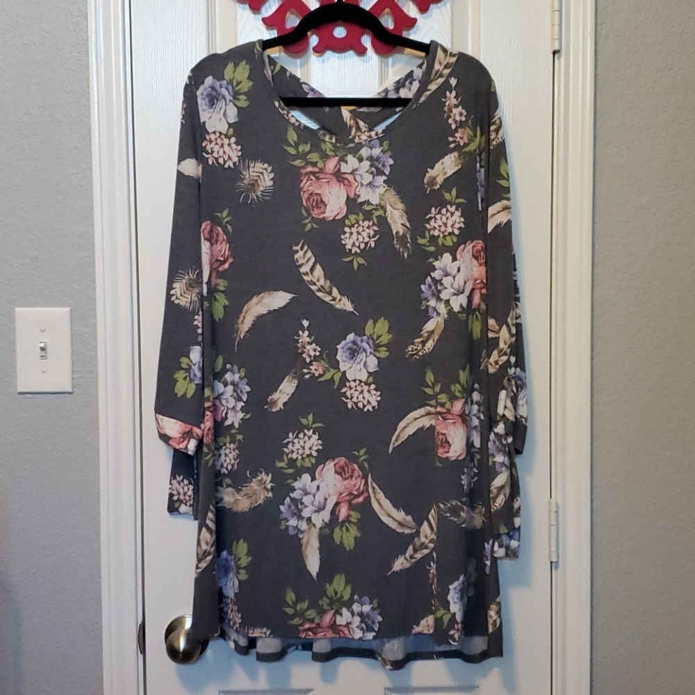 New long tunic blouse